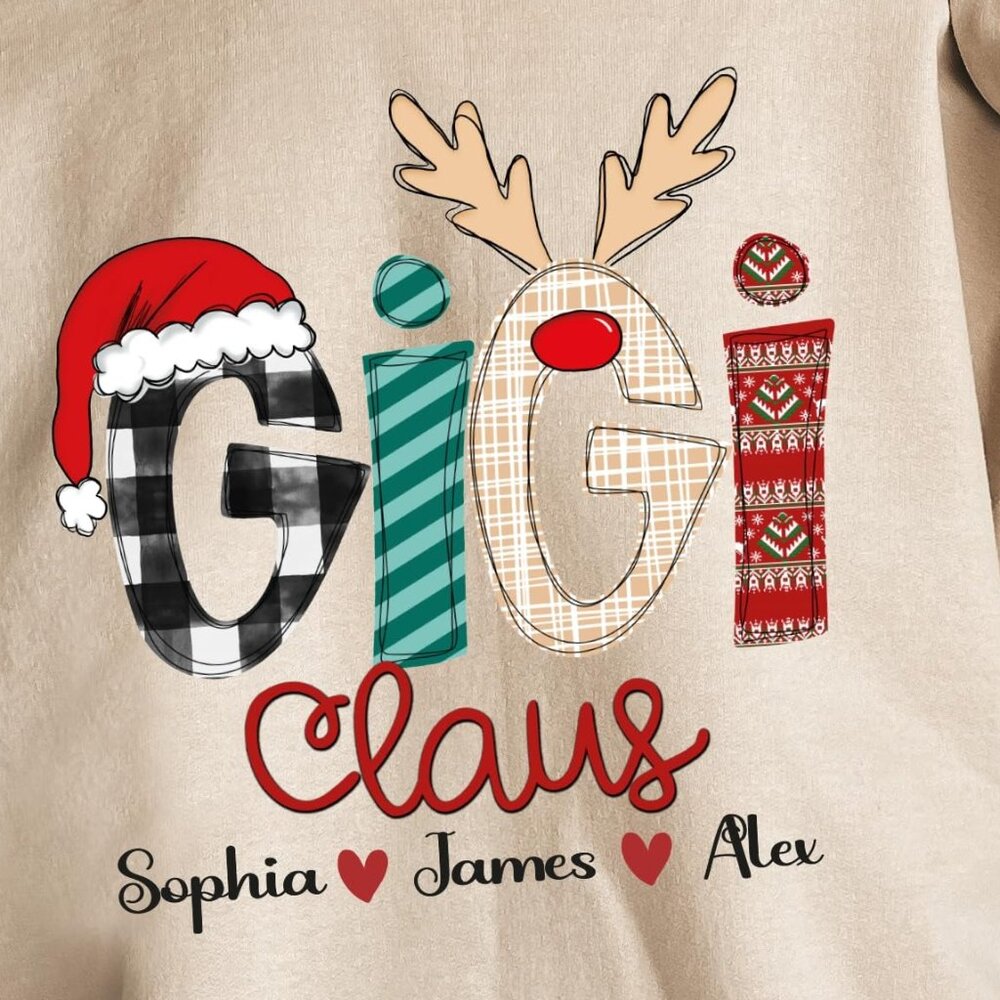 Custom Gigi Claus Sweatshirt Gigi Claus Sweater C… - image 2